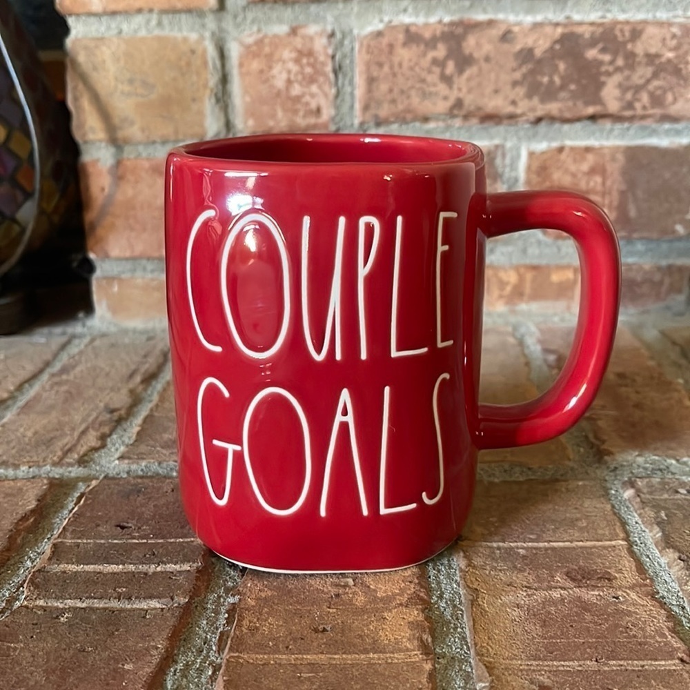 Rae Dunn COUPLE GOALS Red Mug